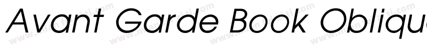 Avant Garde Book Oblique BT mfgpctt字体转换